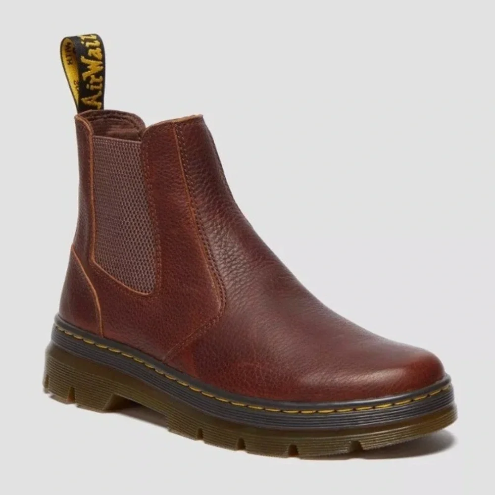 Dr. Martens Embury Ambassador Chelsea Boots Brown‎ Leather Mens 5 Womens 6 NEW